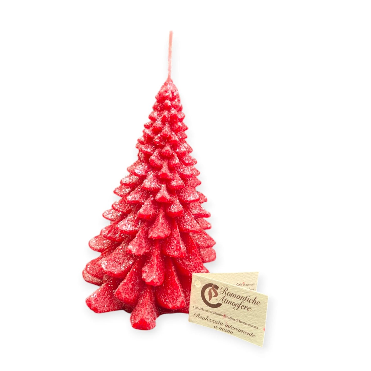 Candela albero di Natale rosso