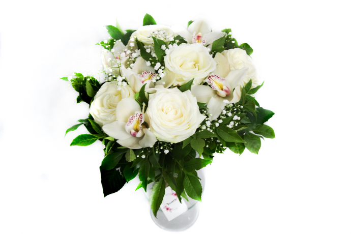 Bouquet con Orchidee e Rose - Adorable - Flowers Palermo