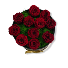 Cargar imagen en el visor de la galería, Box di Rose stabilizzate bordeaux - Flowers Palermo
